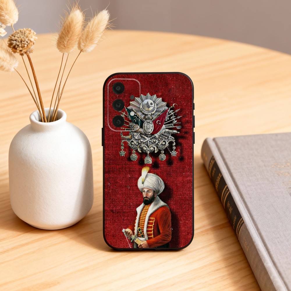 Крутой чехол для телефона Cool Empire O-Ottoman для Samsung S25,24,23,22,30,21,10,9,Ultra,Plus,Lite,FE,4,5 G Мягкий черный чехол