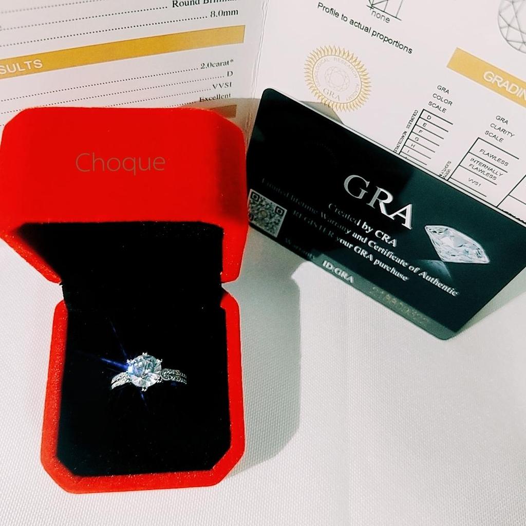 Кольцо женское, серебро 925 пробы, муассанит, 8 мм, два карата, муассанит, бездонная инкрустация, обручальное кольцо для подруги, закрытое кольцо