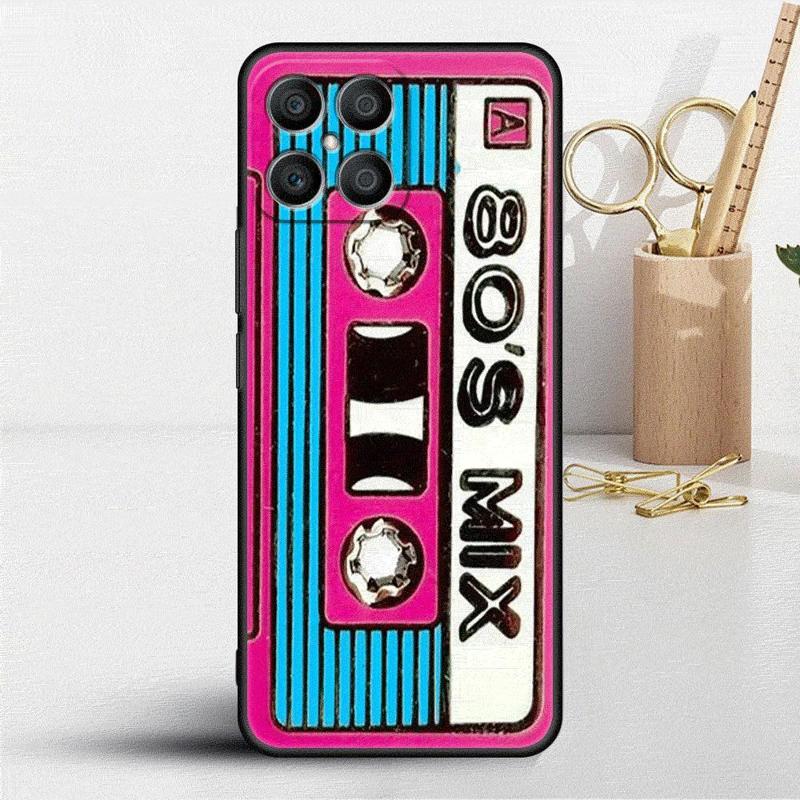 Микстейп Винтажная Магнитная Лента Аудио Кассета Чехол Для Honor X8 X8a 90 X9a 8X 70 50 20 Magic5 Pro 9X P60 P50 Мягкий Чехол Для Телефона