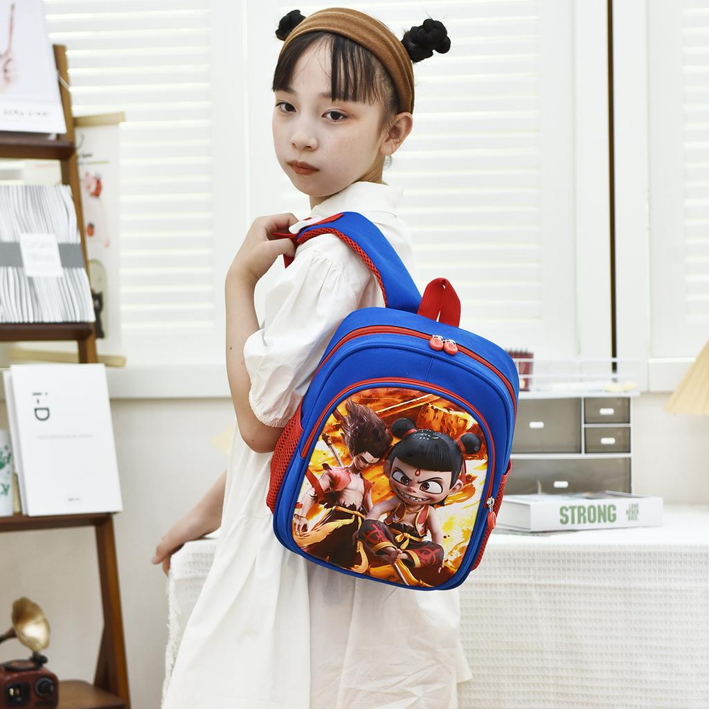 School Bag New Nezha Casual Love Cartoon Children's Bag Versatile Foreign Style Lightweight Backpack