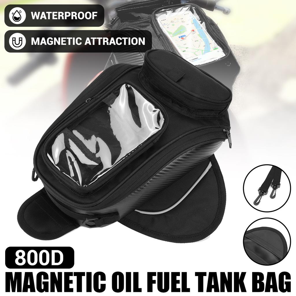 Motorcycle Magnetic Oil Fuel Tank Bag Outdoor Travel Riding GPS Phone Storage Pack Pouch