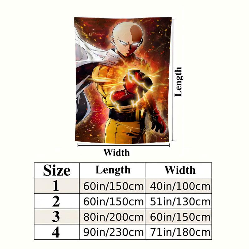Onepunch Man Wall Tapestry Aesthetic Wall Hanging Printed Fabric Blanket Decorative Tapestries For Bedroom Living Room Home Decor