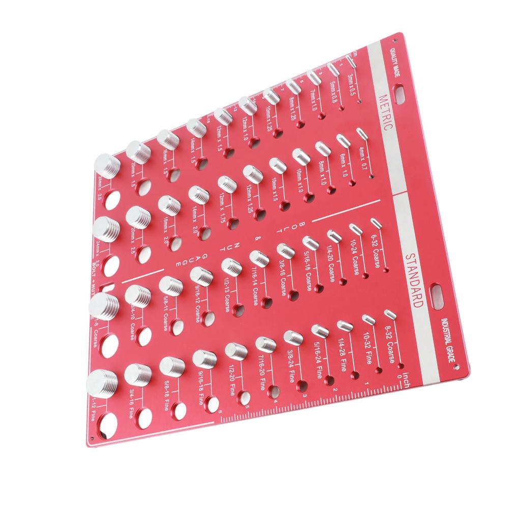 Шаблон для проверки резьбы гаек и болтов дюймовый метрический 44 размера Идентификатор калибра Шаблон Стандартная линейка