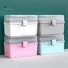 Домашняя косметика, аптечка для хранения лекарств, пластиковый портативный ящик для хранения лекарств