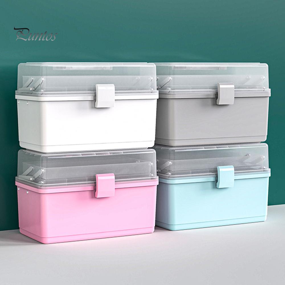 Домашняя косметика, аптечка для хранения лекарств, пластиковый портативный ящик для хранения лекарств