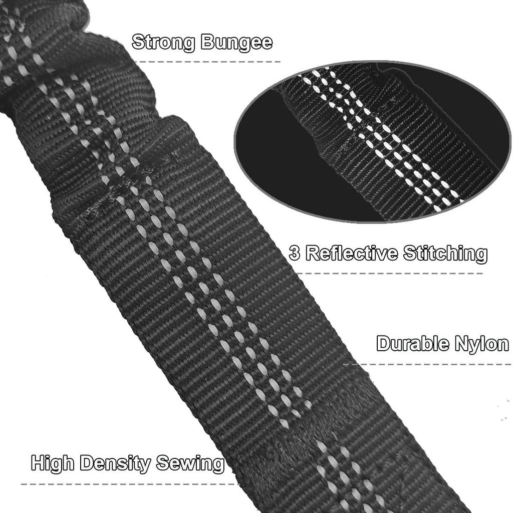 Dog Lead Shock Absorber Medium Dogs Pet Elastic Rope Indestructible Toys Walking Leads Extension Bungee Black Training Leash