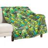Budgie Pattern Throw Blanket Soft Warm Blanket Gift for Men Women Adults