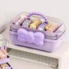 Double-Layer Large-Capacity Jewelry Box Ring Earrings Bracelet Pendant Storage Box Travel Portable Jewelry Case Organizer