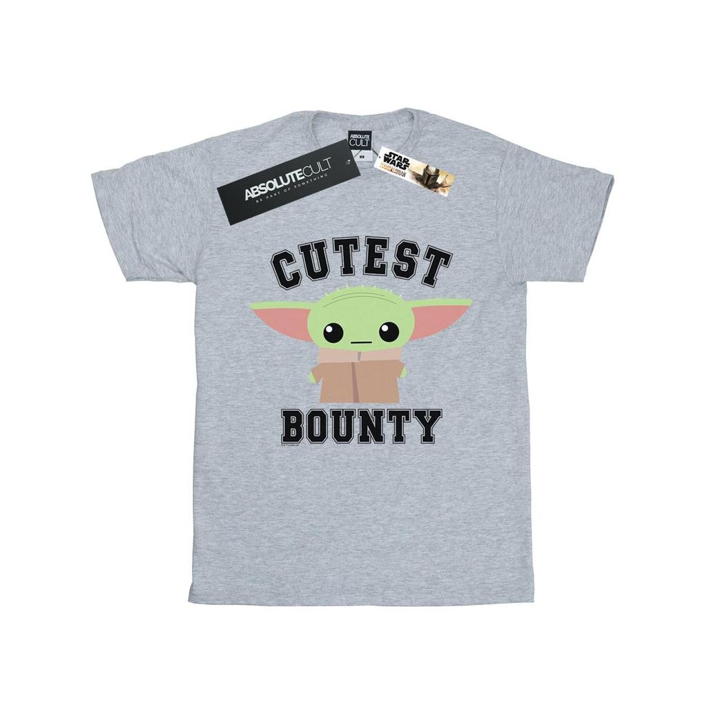 Star Wars Mens The Mandalorian Cutest Bounty T-Shirt