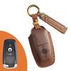 Ретро чехол для ключа подходит для чехла Ford Focus Mondeo, кожаный чехол с острыми краями, чисто ручной работы, цепочка для ключей.