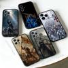 Крестоносец Тамплиер Рыцарь Искусство Черный Мягкий Чехол Для iPhone 17 13 14 15 11 16 12 Pro Max Pro Max Plus E Air Mini Чехол Оболочка для Телефона