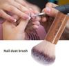 Кисть для удаления пыли с ногтей с мягкой щетиной для профессионального и домашнего использования. Акриловые ногти с эргономичной деревянной ручкой.
