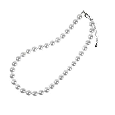 От Yumi Sustainable Pearl Yumi sienne Сделано в Японии [MIONO] [Производство Katsura] Ожерелье, RePearl, SDG, Простой, Популярный, (10мм Серебро)