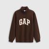 Gap Unisex Logo Fleece Half-Zip Stand Collar Sweatshirt