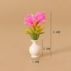 1:12 Plastic Simulation Vase 4 Colors Outdoor Vase Accessories  Miniature Dollhouse Decorations