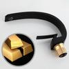 Bathroom Basin Faucet Deck Mount Washing Sink Cold and Hot Water Mixer Tap Creative Curved Mixers
