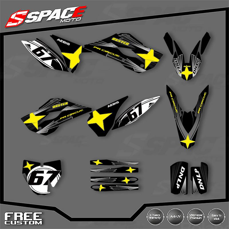 SPACE Custom Motorcycle Graphics Background Decal Stickers Kits For Husqvarna TC85 2014 2015 2016 2017