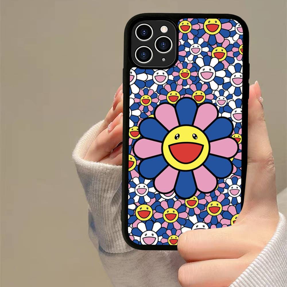 Японские Художники M-murakami T-takash Искусство Красочный PC+TPU Чехол для Телефона Для iPhone 11 12 13 14 15 16 17 Plus Pro Max Чехол