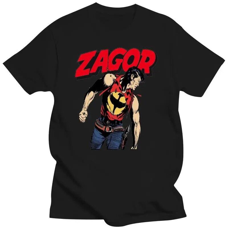 Новая футболка Bailey Geddes Zagor Fumetti, футболка в стиле ретро, западная итальянская футболка с комиксами, футболки с героями мультфильмов, комиксов, ТВ, уличная одежда в стиле Харадзюку