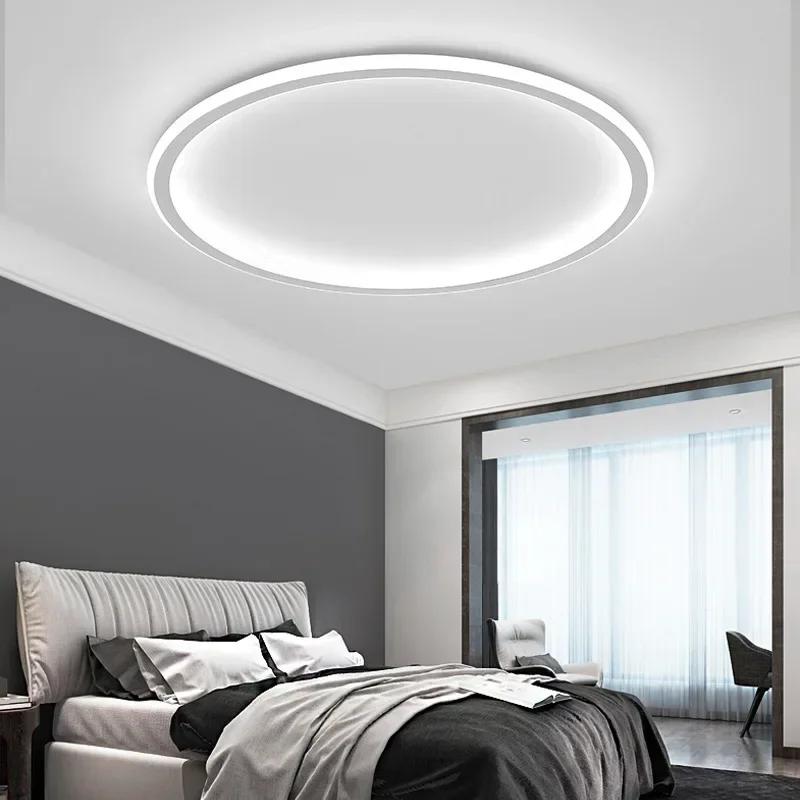 Светодиодная потолочная люстра Nordic Simple Round Ceiling Lights Living Room Dining Room Bedroom Corridor Home Indoor Nordic Lamps Lighting