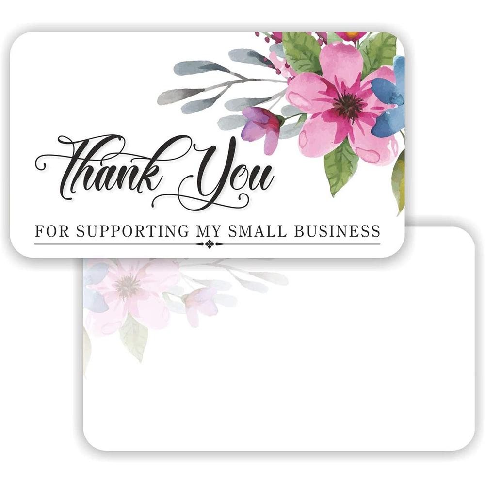 10-30pcs Thank You For Your Order Card Custom Write Your Business Card Small Business Gift Decoration Label Goods Follow Card