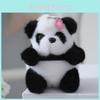 Plush Panda Backpack Pendant Keychain Cartoon Bag Decorations Toy Kids Gift