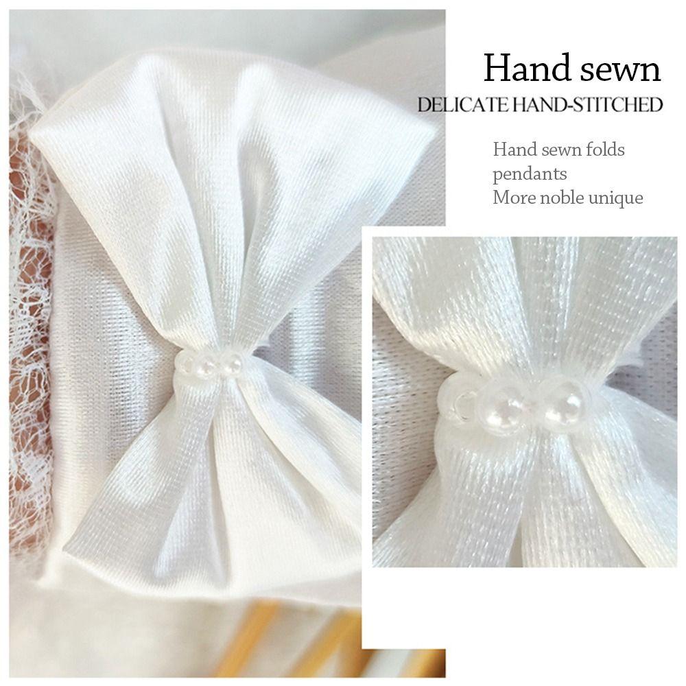 Short Lace Gloves Bow Knot Dance Gloves Creative Children's Wedding Gloves Holiday