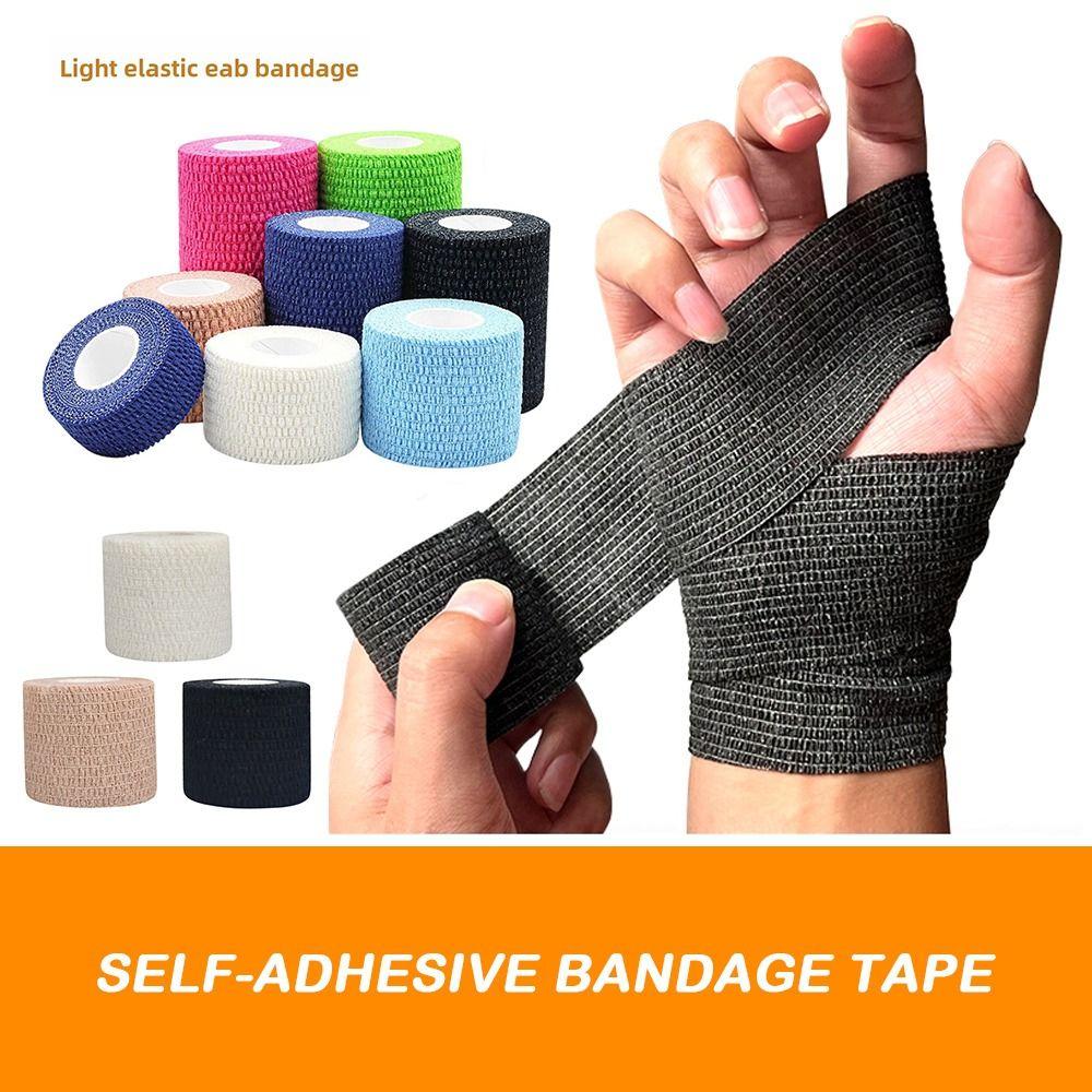 Новая одноразовая самоклеящаяся бинтовая лента Высокоэластичная гибкая кинезиотейп Самоклеящийся эластичный когезивный бинт Налокотник
