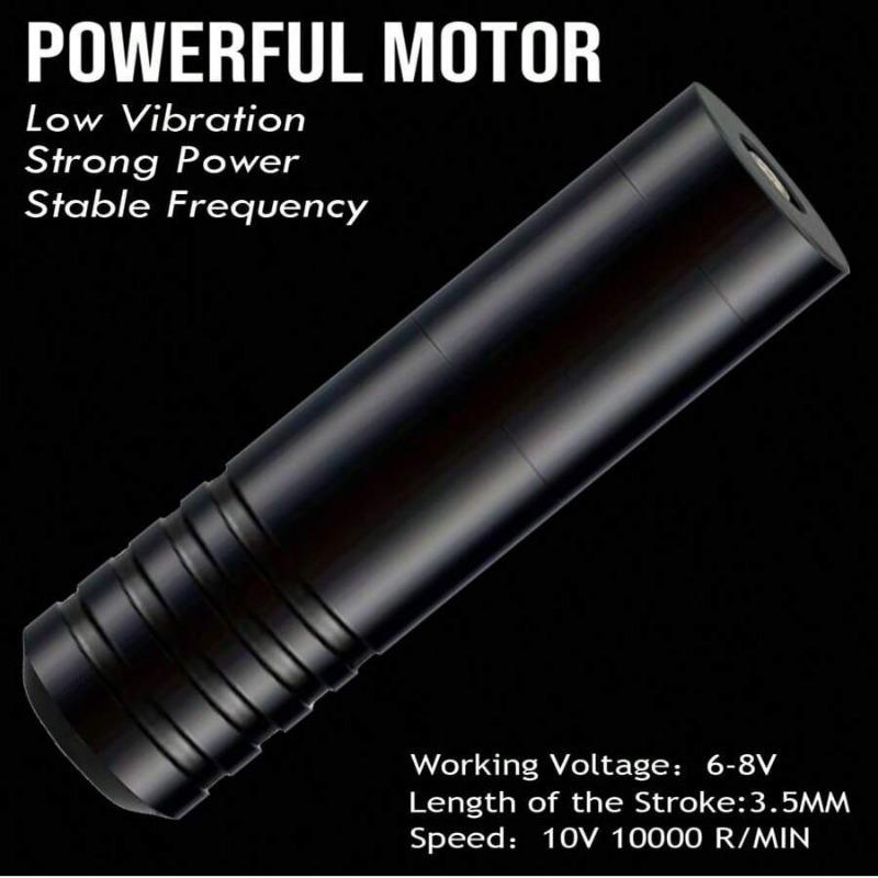 High Power Tattoo Machine Tattoo Pen Motor Tattoo Machine Cutting Line Fog All-in-one Machine Large Capacity Durable Scrub Black