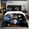 Fantasy Magic Show Spectacle Bedding (1 * duvet cover + 2 * pillowcase, without core) 2D Flat Soft and comfortable Christmas birthday gift Bedding set