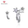 BELLA BOX Asymmetrical Star Earrings Jewelry Wedding Party Gift
