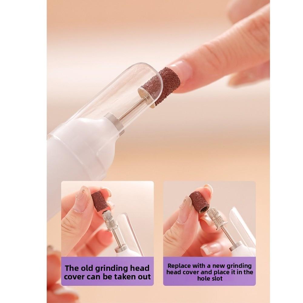 С 5 шлифовальными головками Электрический набор для маникюра USB Ручка-сушка для ногтей Инструменты для маникюра