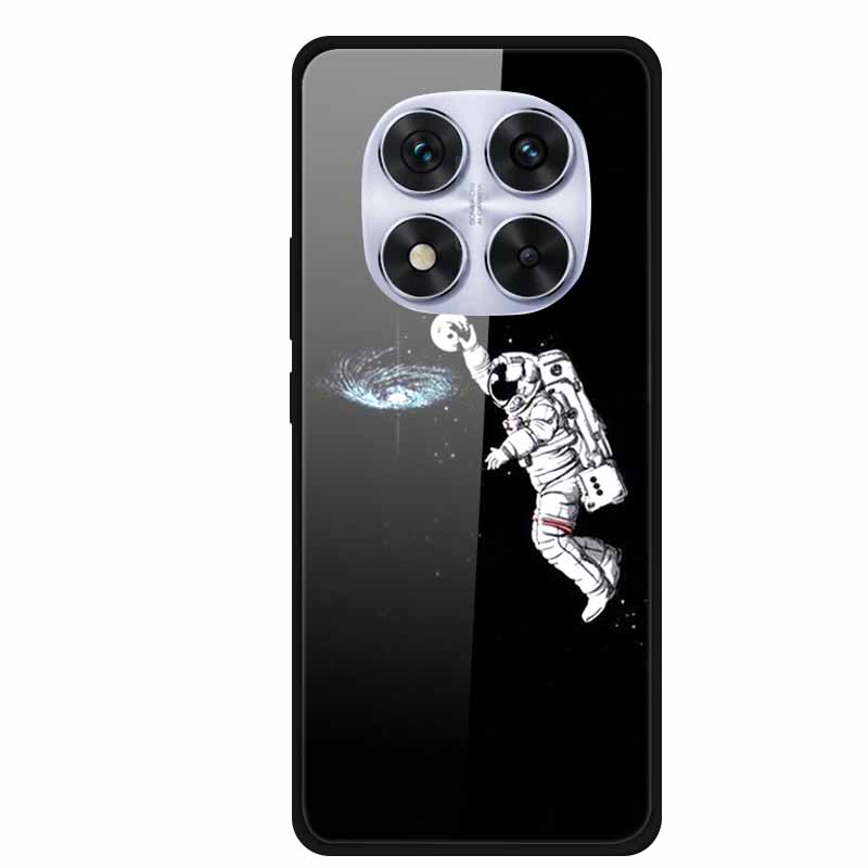 Жесткий чехол-книжка для Xiaomi Redmi Note 14 Pro 5G, чехол с мягким бампером, чехол из закаленного стекла для Redmi Note 14 Pro 4G, чехол Note14 Pro