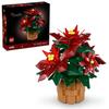 Игрушка LEGO Пуансеттия из серии «Ботаническая» - Подарок на день рождения, Строительные блоки, для мужчин и женщин, Искусственное растение, Искусственная зелень, Маме, Папе (10370)