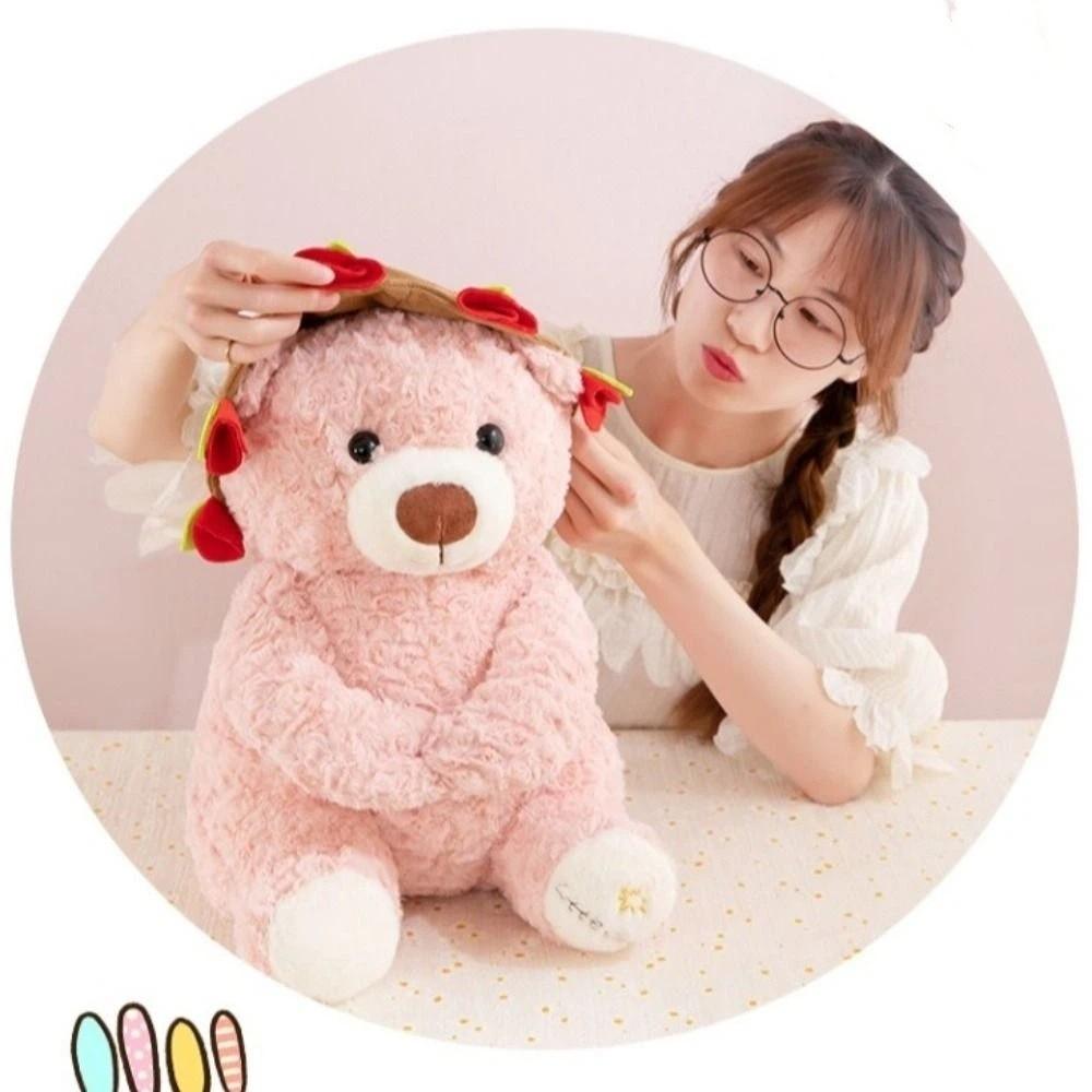 Съемный держащий цветы мишка-кукла Романтический букет мишка-кукла Кавайная мягкая игрушка Годовщина