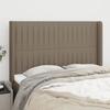 VidaXL Headboard with Ears Taupe 147x16x118-128 Cm Fabric3119820