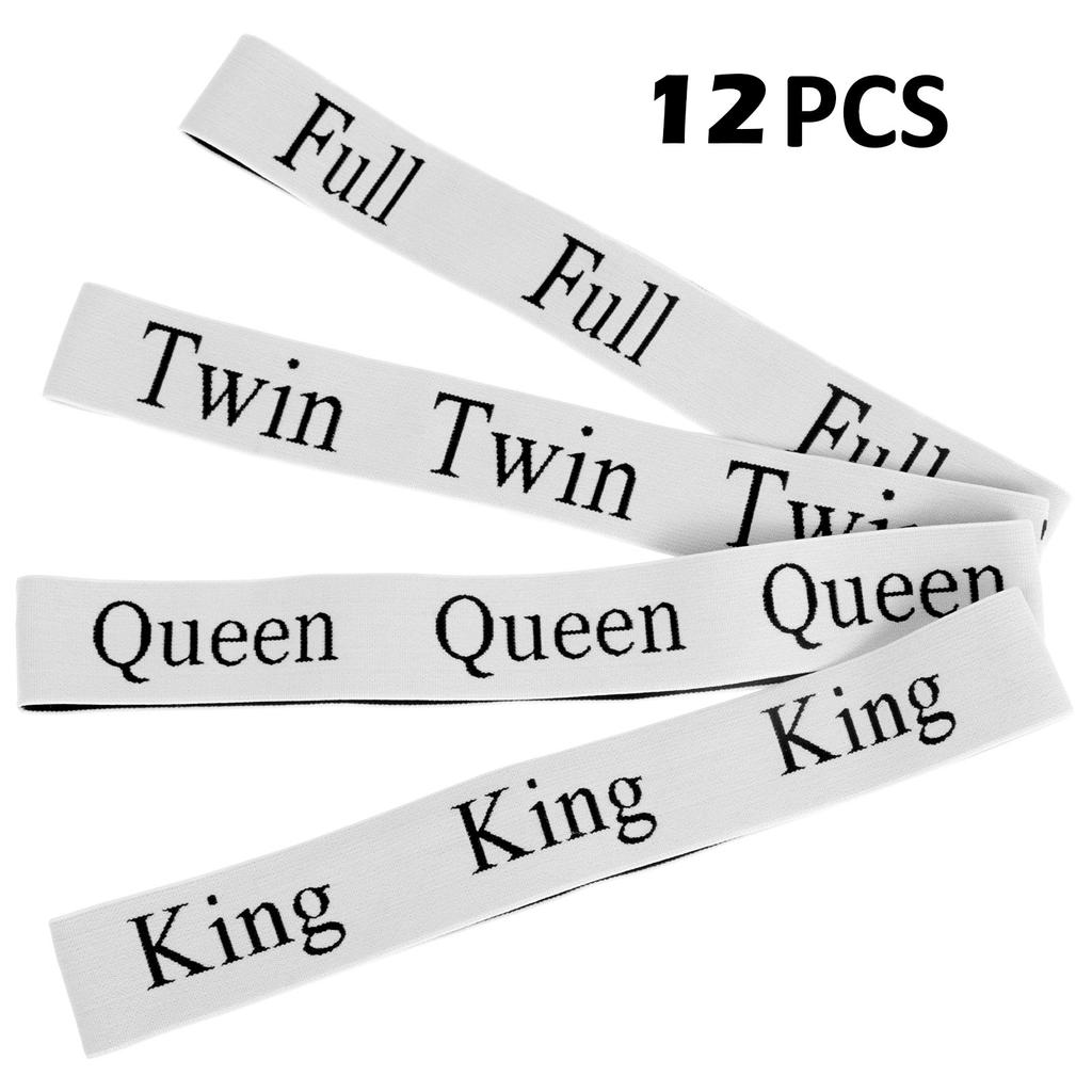 12 шт. Органайзер и хранение для простыней, эластичные ленты-этикетки, органайзеры для бельевого шкафа для складных простыней, наволочек