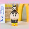 Crayon Shinchan Labubu Pvc Collectible Figure With Assembly For Desktop Decor Fans
