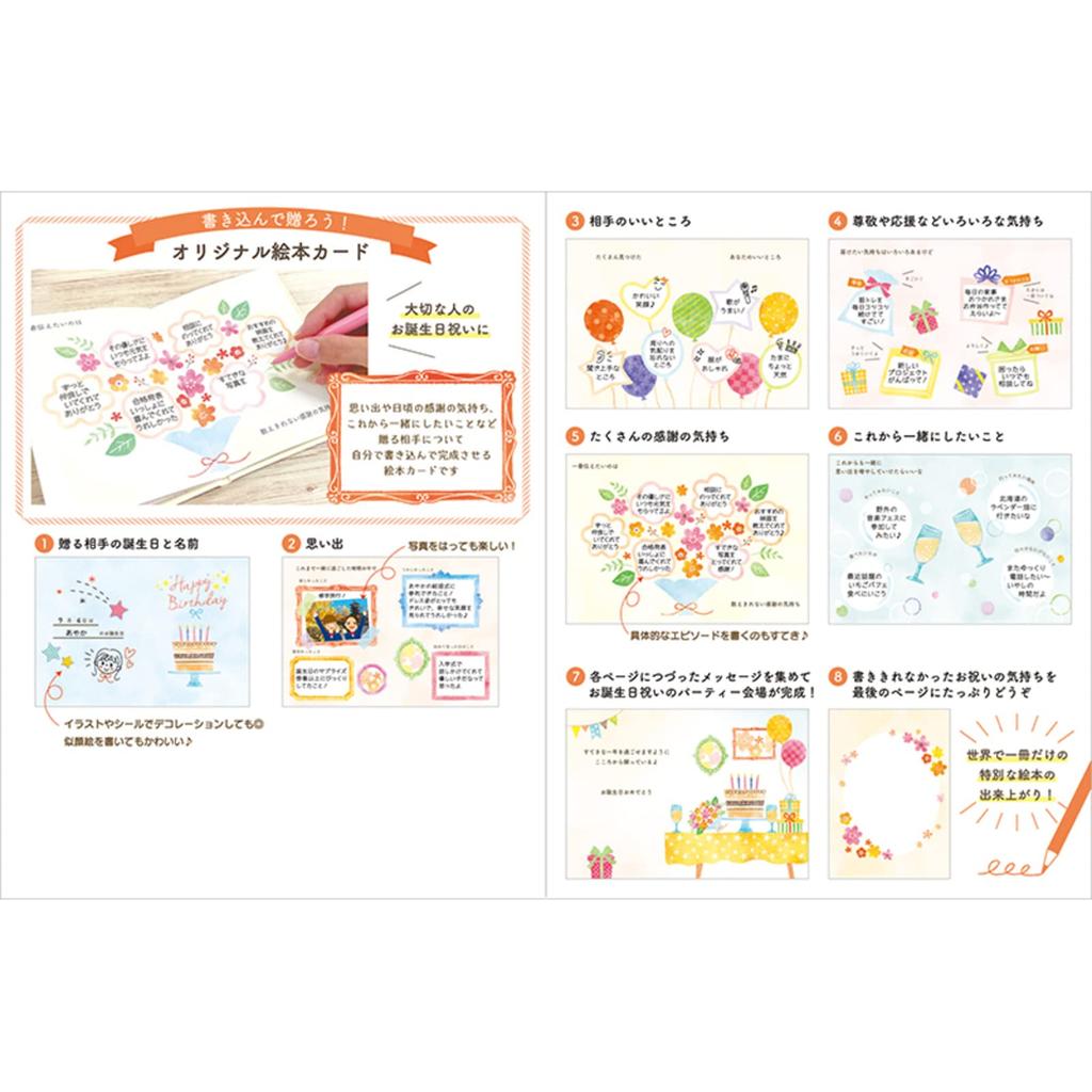 Sanrio Birthday Card Message Book Picture Type Greeting Card Overseas Shipping Available SANRIO 831867 Book Write-in BD116-2