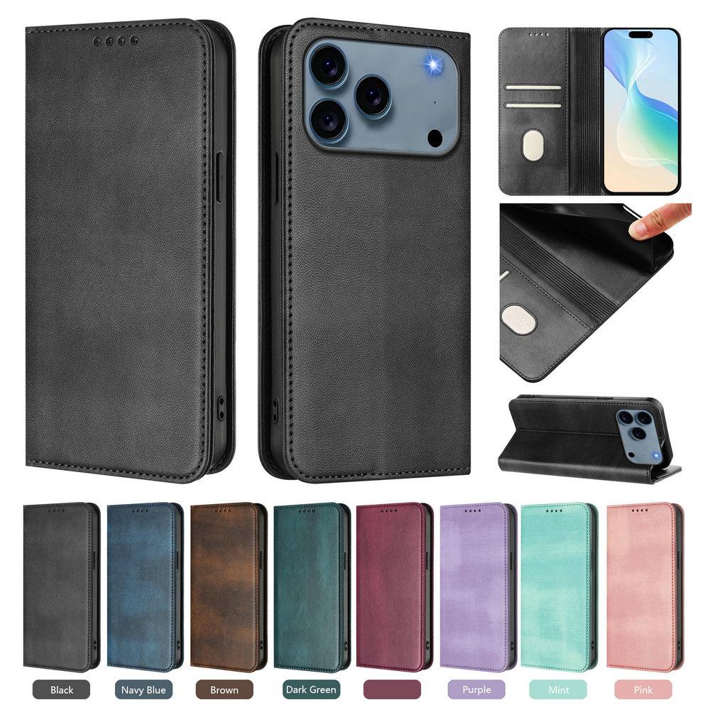 Магнитный чехол-книжка для iPhone 17 Pro Max 5G 2025 Кожаный кошелек Funda для iPhone 17 Air Case iPhone17 Pro Роскошный чехол-книжка
