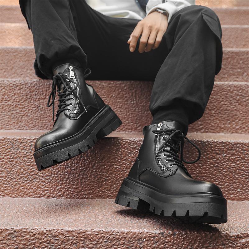 Мужские ботинки Martin, новый универсальный модный тренд, осень-зима, утолщенная подошва, высокие рабочие ботинки, мужские 70022-J