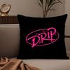 Cool KPOP BBABYMONSTER Pillow Case Silky elegant Comfort Sofa Bed Invisible zipper