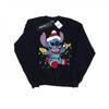 Womens/Ladies Lilo And Stitch Christmas Lights Sweatshirt