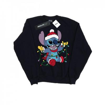 Женский/женский свитшот Lilo And Stitch Christmas Lights