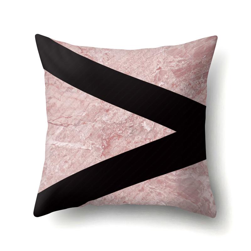 Nordic Pillow Ins Style Polyester Pillow Case Car Decoration Home Printed Car Waist Cushion Pillow Case