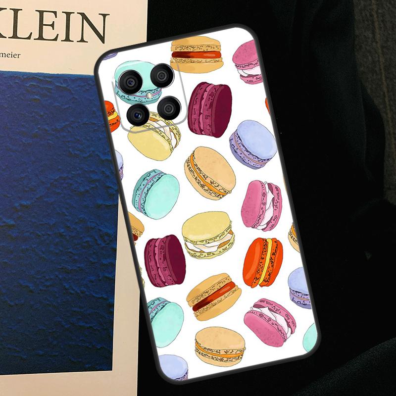 Macarons Cake Dessert Cute Case For Honor X8b X9b X9a X8a X8 X9 X9c 50 70 90 Lite Honor 200 Lite Magic 5 6 7 Pro Cover