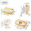 Capybara 304 Stainless Steel Divided Lunch Box With Bowl & Cutlery Microwave Students Portable Large Capacity Bento Box