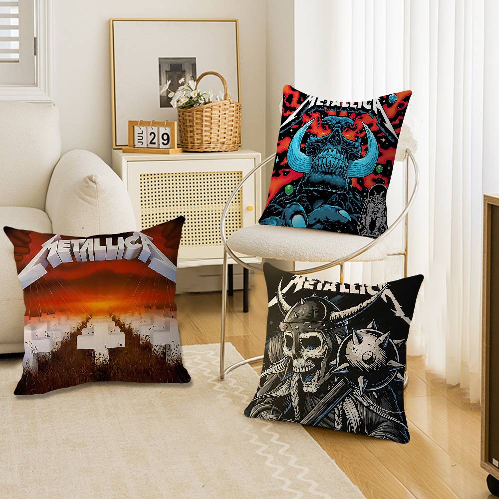 Подушка с чехлом M-METALLICA Cool Cushion Cover Наволочка Обивка Диван Плед для дивана Домашний Декор Наволочка