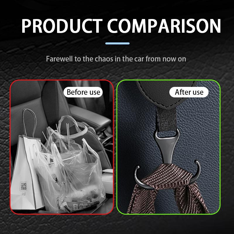 CUP1 Leather Multifunction Car Seat Headrest Hook Logo Hanger Hook For Volkswagen VW Polo Jetta Sagitar Magotan Passat B5 B6 B7 CC