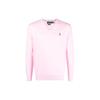 Polo Ss22 Brand Logo Embroidered Crew Neck Cotton Long Sleeve Sweater Men Sweater Pink 710744677048